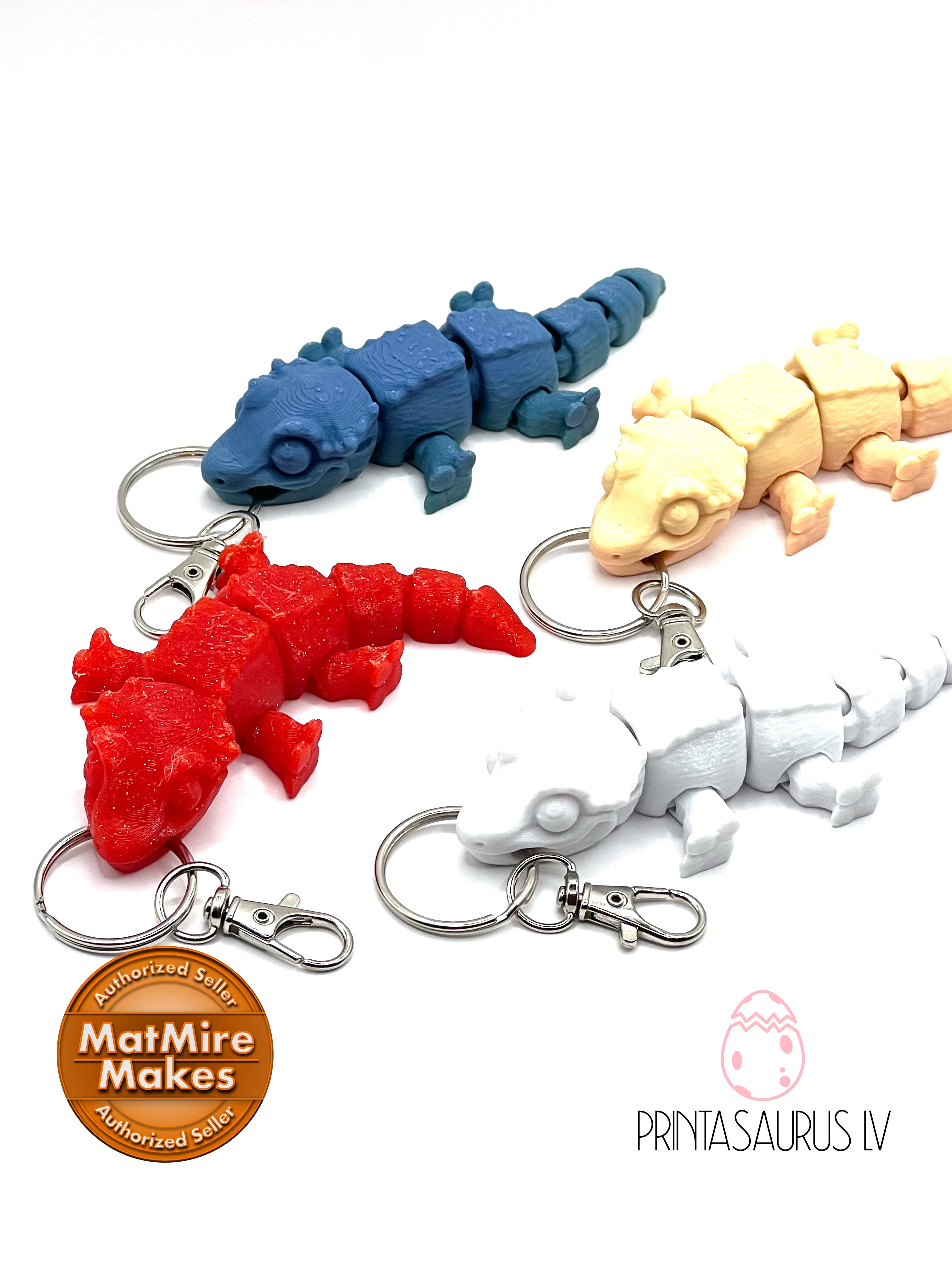 Mini Crested Gecko Keychain - 3D Printed Articulated Reptile ...