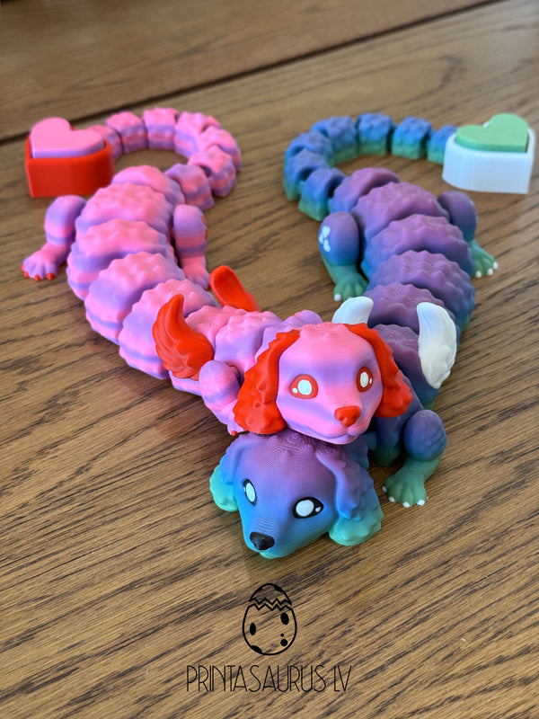 Frankie the Lover - 3D Printed Articulated Angel Puppy