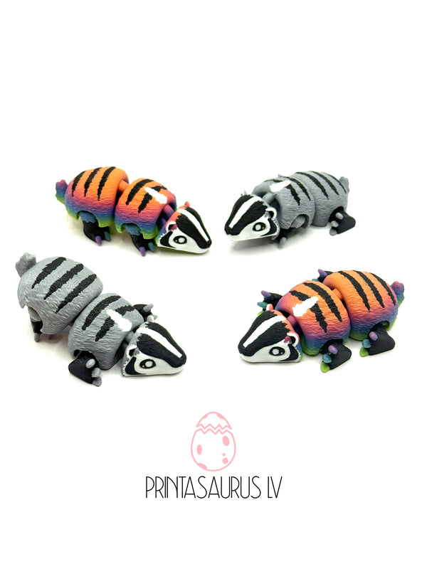 Biscuit the American Badger - 3D Printed Articulated Animal