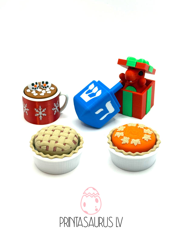 Holiday Clickies - 3D Printed Keyboard Switch Fidget