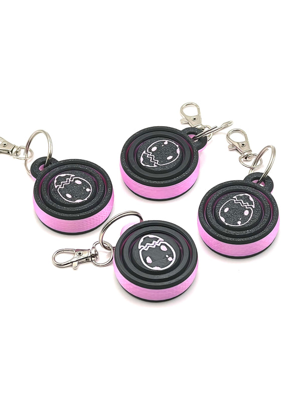 Gyroid Spinner Keychain