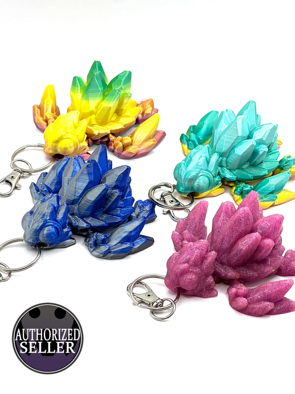 Gemstone Turtle Keychain