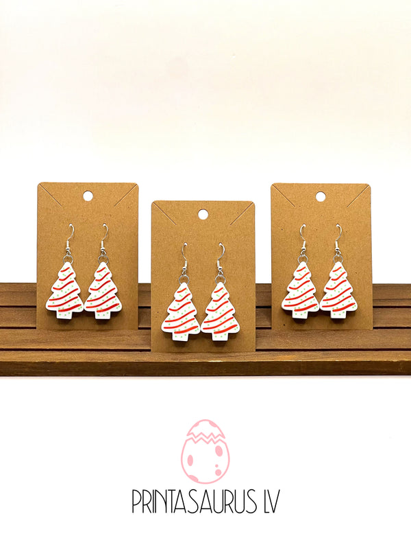 Christmas Cake Earrings