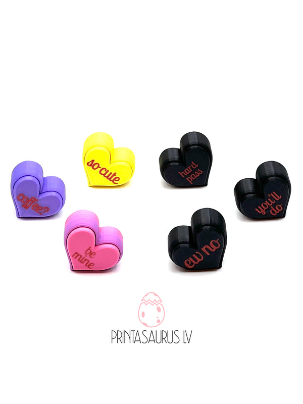 Valentine's Day Heart Clickies - 3D Printed Keyboard Switch Fidget